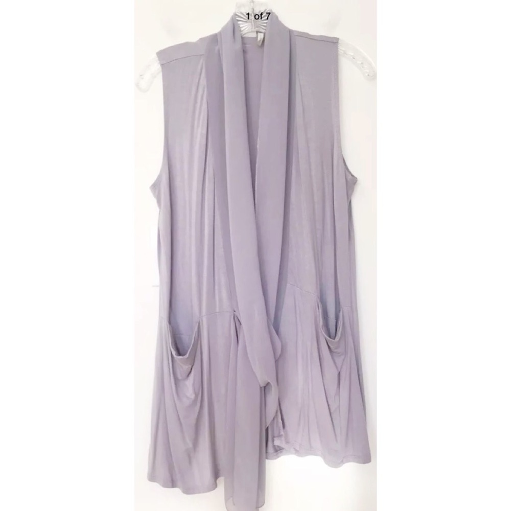 ✨LOGO LORI GOLDSTEIN XS Lilac Chiffon Strtch Vest